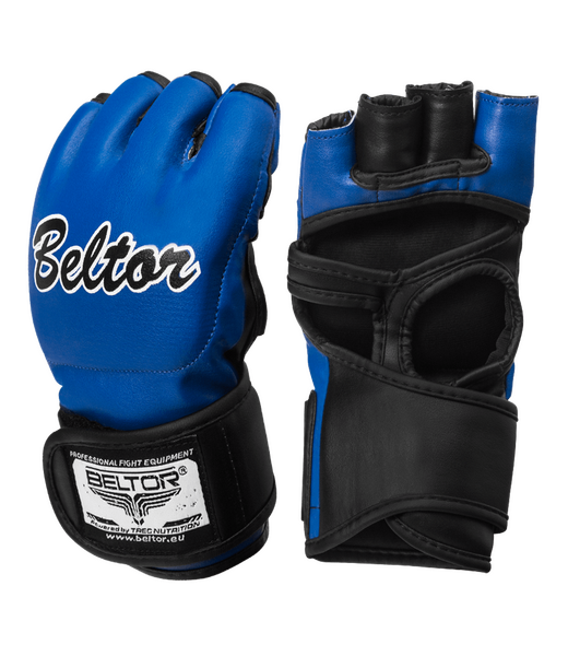 BELTOR RĘKAWICE MMA / MMA GLOVES "CRINGER" XL - niebieski - blue B0768