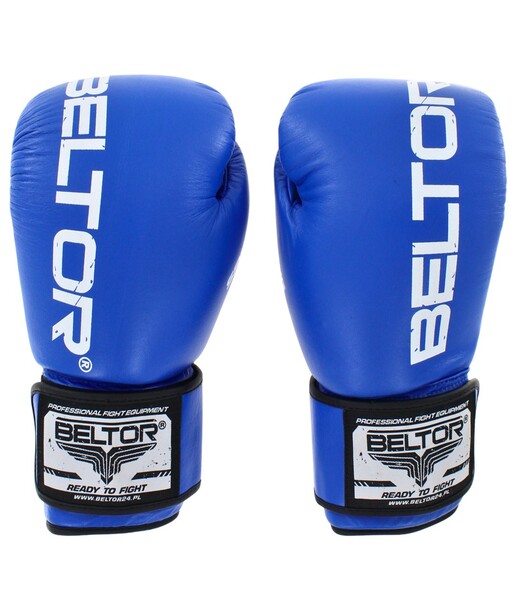 BELTOR RĘKAWICE BOKSERSKIE / BOXING GLOVES "SPARRING" 12oz - niebieski/blue B0033