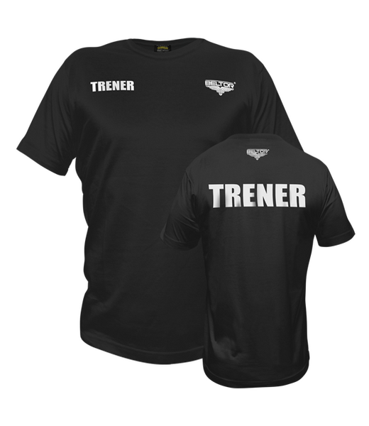 BELTOR BW T-SHIRT "TRENER"  czarny/black    M  B0198 *