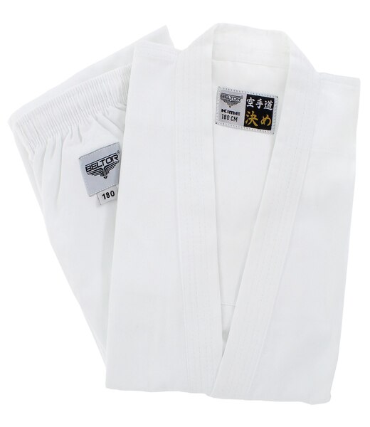 BELTOR KARATE KIMONO / KARATE GI "KIME" white/biały 10oz 180cm B2376
