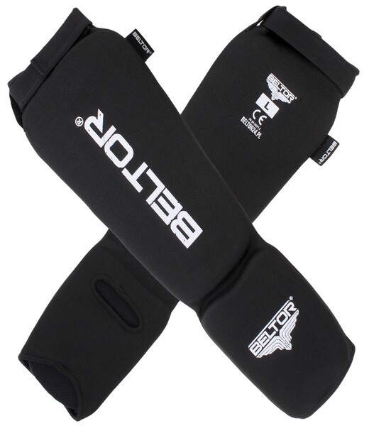 BELTOR OCHRANIACZE GOLENI I ŚRÓDSTOPIA / SHIN INSTEP GUARDS "DEFENDER" czarny/black L B1912