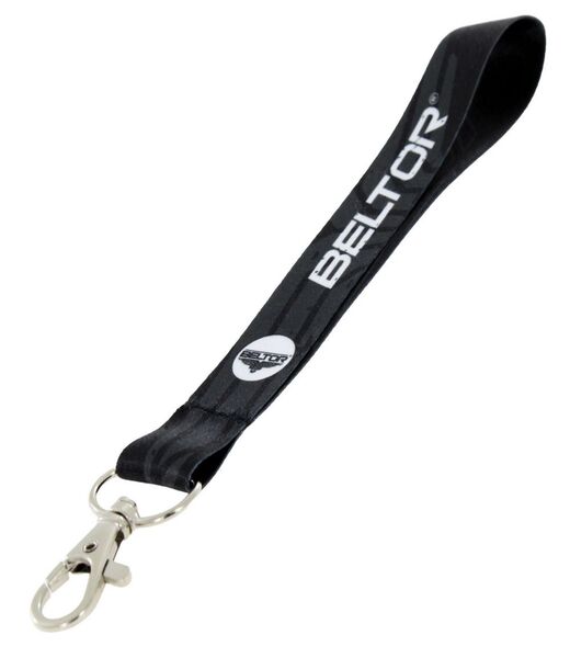 BELTOR SMYCZ KRÓTKA Z RYBKĄ / KEY HOLDER "CLEVER" 20mm - czarny/black B2166