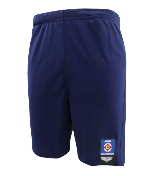 BELTOR KARATE BW SHORTS / SHORT PANTS "PREMIUM KYOKUSHINKAI" granatowy/navy blue S B1929 *
