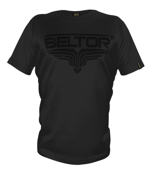 BELTOR BW T-SHIRT FIGHT BRAND "BLACK ON BLACK FB" czarny/black XXL B0712 *