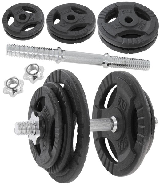 BELTOR HRD SYSTEM LINE HANTLA ŻELIWNA CZARNA Z UCHWYTAMI 20kg / 28mm H0084