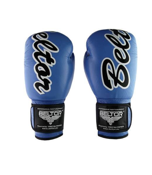 BELTOR RĘKAWICE BOKSERSKIE / BOXING GLOVES "VICTOUS" 10oz - niebieski/blue B1075