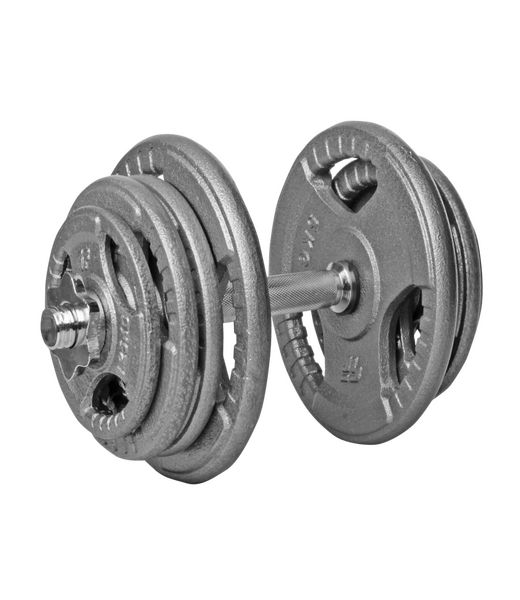 BELTOR PF LINE HANTLA ŻELIWNA - CAST IRON DUMBBELL SZARA-HAMMERTONE 25kg / 28mm P0137