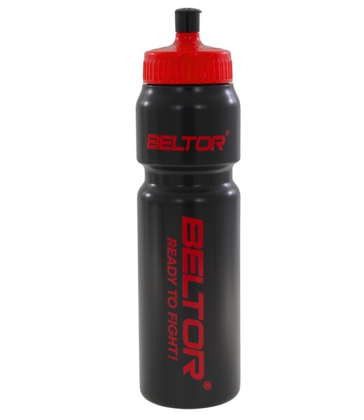 BELTOR BIDON / SPORT BOTTLE 750ml "READY TO FIGHT" czarny/czerwony - black/red B3187 *