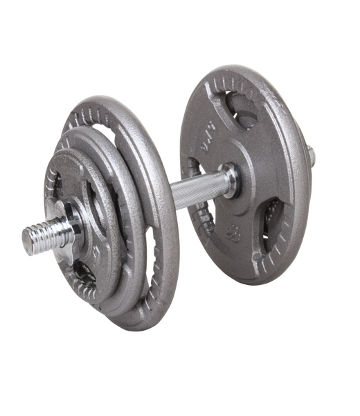 BELTOR PF LINE HANTLA ŻELIWNA - CAST IRON DUMBBELL SZARA-HAMMERTONE 20kg / 28mm P0136