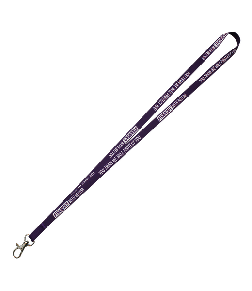BELTOR SMYCZ / KEY HOLDER 10mm "TRAIN SAFE WITH BELTOR" - fioletowy/violet B0701 *