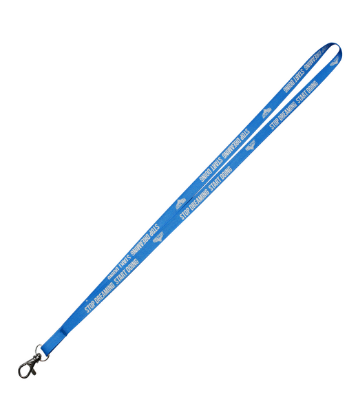 BELTOR SMYCZ / KEY HOLDER 10mm "STOP DREAMING START DOING" - niebieski/blue B0702 *