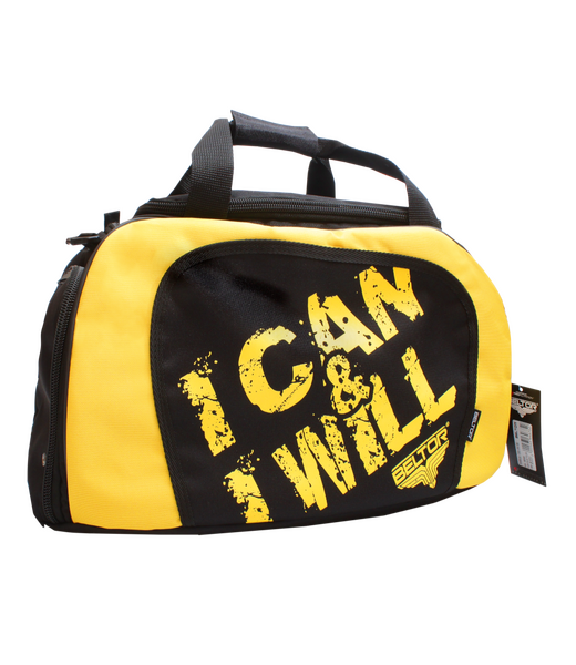 BELTOR TORBA TRENINGOWA MEDIUM / BELTOR MEDIUM TRAINING BAG czarno-żółta/black-yellow B1231 *