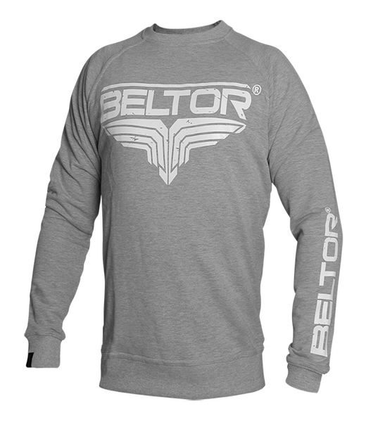 BELTOR BW BLUZA / CREWNECK "CLASSIC FIGHT BRAND" S melanż/melange B0232 *