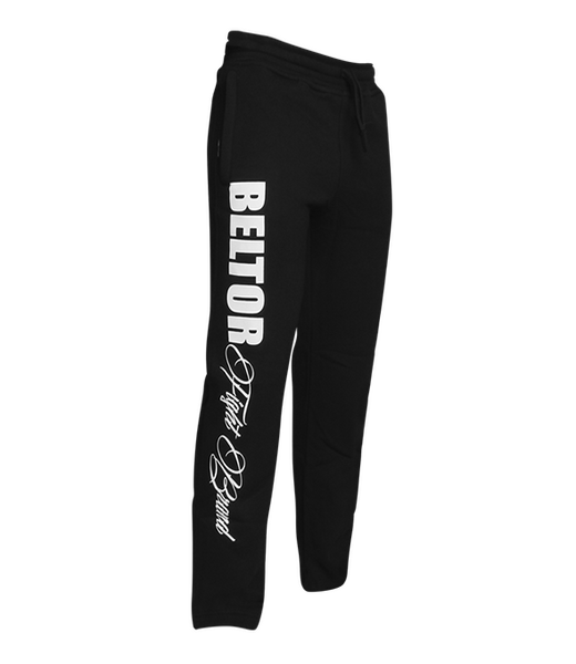 BELTOR BW SPODNIE DRESOWE / SWEATPANTS "RIVERSIDE" M czarny/black B0253 *