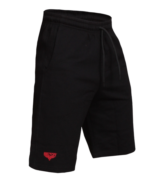 BELTOR BW SPODENKI SHORT PANTS "RED LOGO" czarny / black    S  B1056 *