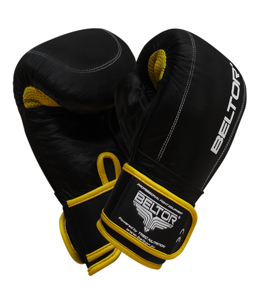 BELTOR RĘKAWICE PRZYRZĄDOWE / BAG GLOVES "PUNCH" M black-yellow /czarno-żółte B0071