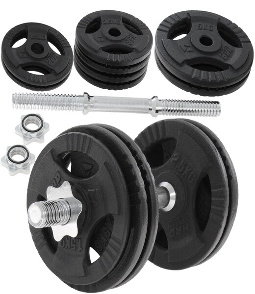 BELTOR HRD SYSTEM LINE HANTLA ŻELIWNA CZARNA Z UCHWYTAMI 25kg / 28mm H0085
