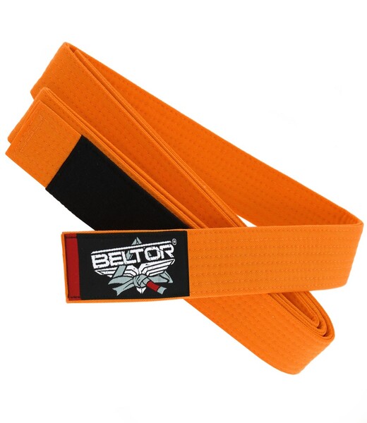 BELTOR BJJ GI BELT / PAS - JUNIOR / DLA DZIECI orange - pomarańczowy M4 B1405