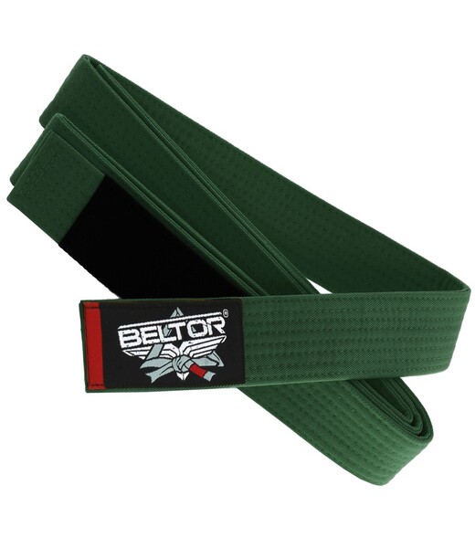 BELTOR BJJ GI BELT / PAS - JUNIOR / DLA DZIECI green - zielony M2 B1421