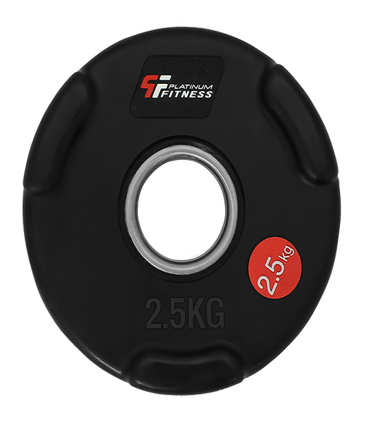 BELTOR PF LINE OBCIĄŻENIE OLIMPIJSKIE W GUMIE Z UCHWYTAMI - BLACK  2,5 kg/51,5 mm P0081