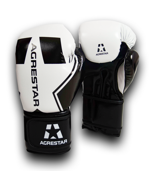 AGRESTAR RĘKAWICE BOKSERSKIE ULTIMATE czarne / black 8oz A0018
