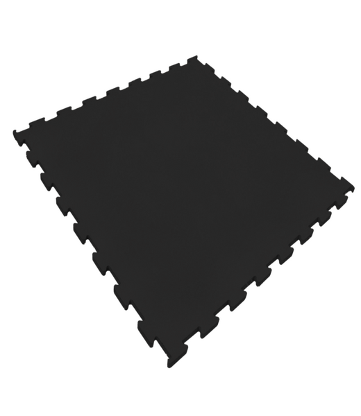 BELTOR HRD SYSTEM LINE MATA / PODŁOGA GUMOWA PUZZLE POD CROSSFIT / WOLNE CIĘŻARY grubość 10mm - 100cm x 100cm - czarny / black H0090