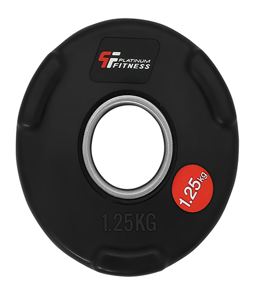 BELTOR PF LINE OBCIĄŻENIE OLIMPIJSKIE W GUMIE Z UCHWYTAMI - BLACK 1,25 kg/51,5 mm P0080