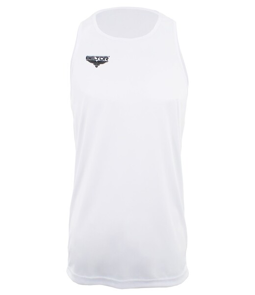 BELTOR BW KOSZULKA BOKSERSKA NA RAMIĄCZKACH / TANK TOP "BOXING ALPHA" biały/white XXL B2750 *