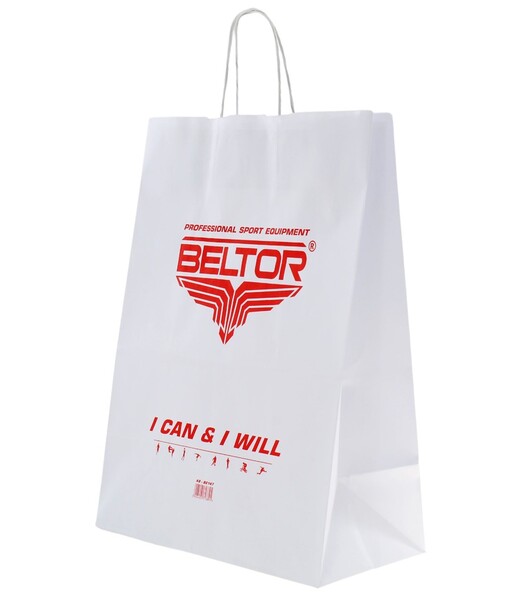 BELTOR TORBA PAPIEROWA / PAPER BAG "K8" 320x170x390mm L biały/white B2147