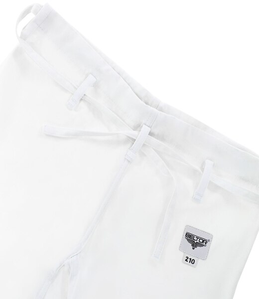 BELTOR KARATE SPODNIE DO KIMONA / PANTS FOR KARATE GI "SENPAI PREMIUM" white/biały 12oz 210cm B2304