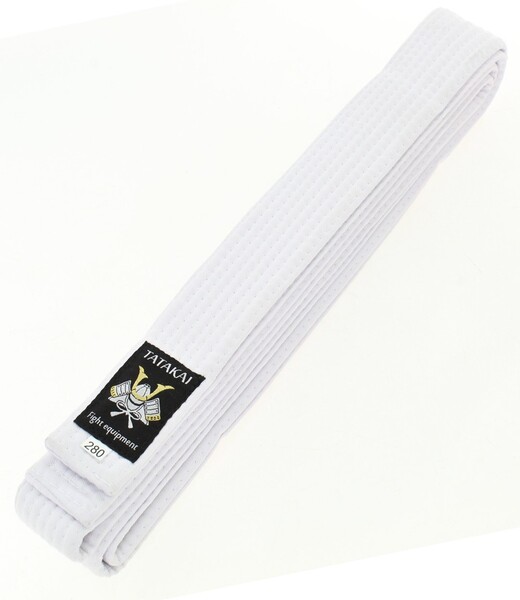 BELTOR KARATE BELT / PAS "Tatakai" white/biały 280cm MADE IN POLAND B2612