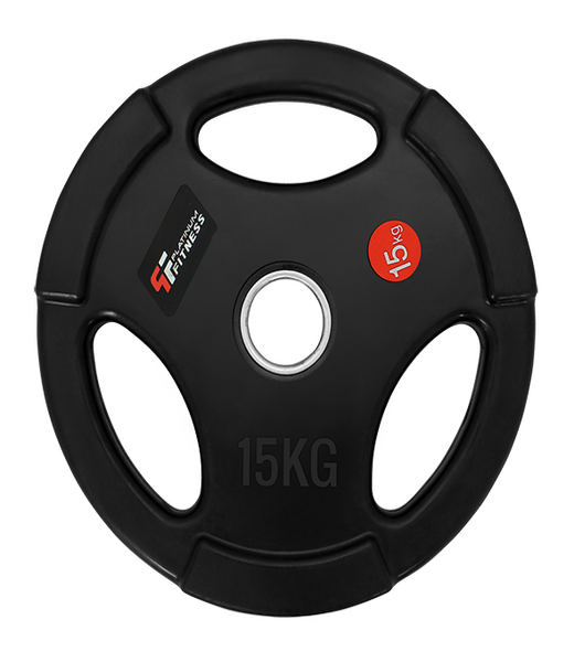 BELTOR PF LINE OBCIĄŻENIE OLIMPIJSKIE W GUMIE Z UCHWYTAMI - BLACK 15 kg/51,5 mm P0084