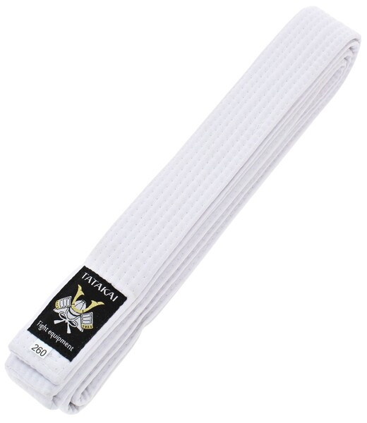 BELTOR KARATE BELT / PAS "Tatakai" white/biały 260cm MADE IN POLAND B2611