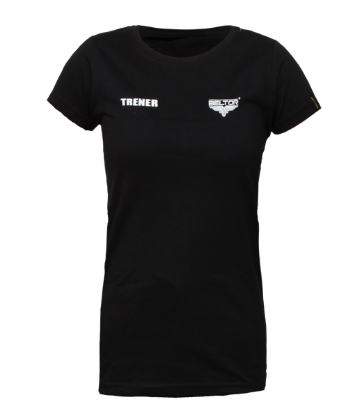 BELTOR BW T-SHIRT GIRL czarny/black  "TRENER"  M B1199 *