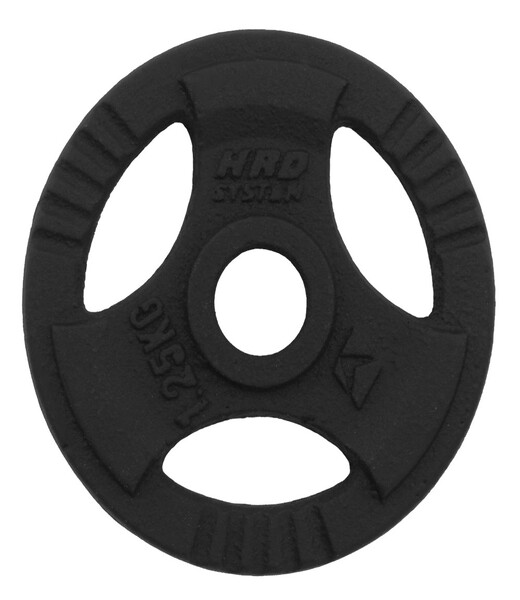 BELTOR HRD SYSTEM LINE OBCIĄŻENIE ŻELIWNE CZARNE Z UCHWYTAMI  1,25kg/29mm H0011