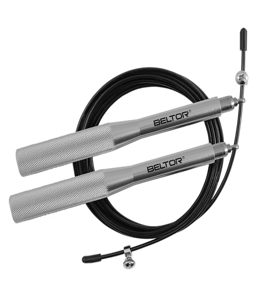 BELTOR SKAKANKA SPEED ALUMINIOWA / ALUMINIUM SPEED ROPE "ALU HEAVY" - raw aluminium 300cm B0525