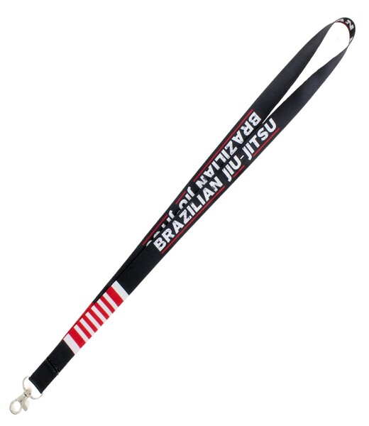 BELTOR BJJ SMYCZ / KEY HOLDER "BRAZILIAN JIU-JITSU" czarny - black pas do BJJ szer. 2cm B3175 *