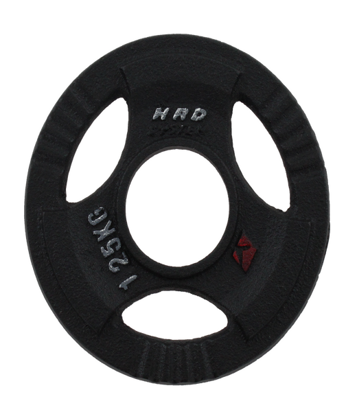 BELTOR HRD SYSTEM LINE OBCIĄŻENIE OLIMPIJSKIE ŻELIWNE CZARNE Z UCHWYTAMI 1,25 kg/51,5mm H0076