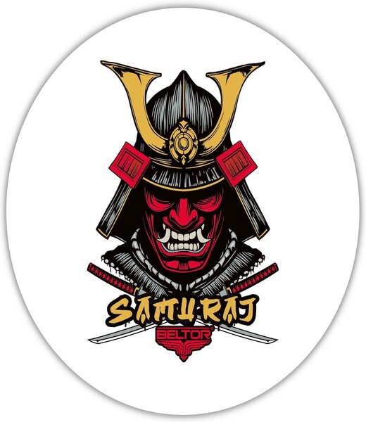 BELTOR KARATE MAGNES / KARATE MAGNET "SAMURAJ" 60x60mm B4010
