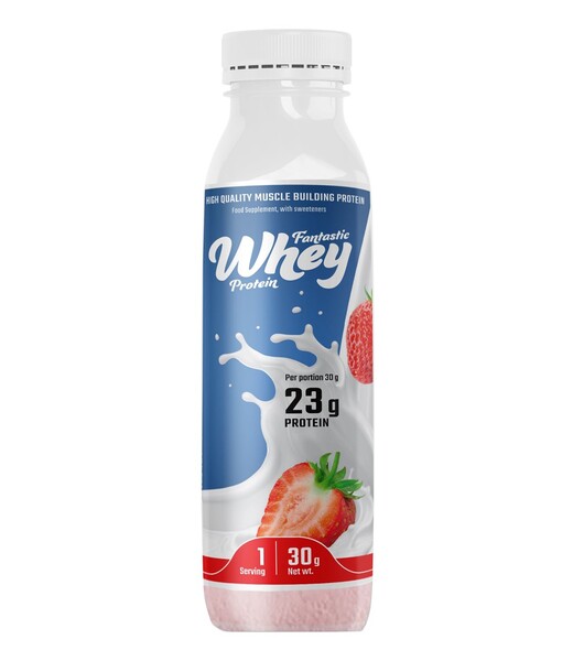 BELTOR FANTASTIC WHEY PROTEIN 30 g. (PET PL-EN) Strawberry / Truskawka B1583
