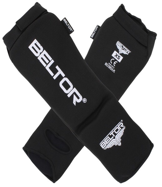 BELTOR OCHRANIACZE GOLENI I ŚRÓDSTOPIA / SHIN INSTEP GUARDS "DEFENDER" czarny/black XS B1909