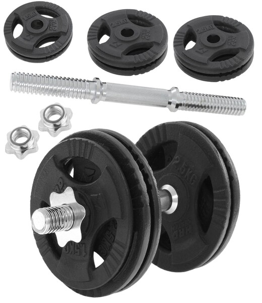 BELTOR HRD SYSTEM LINE HANTLA ŻELIWNA CZARNA Z UCHWYTAMI 15kg / 28mm H0083