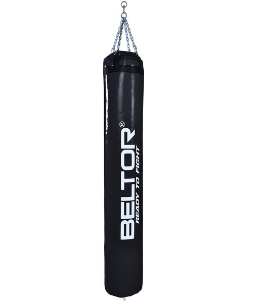 BELTOR WOREK BOKSERSKI 180/35cm / BOXING BAG "PRO X-FIGHTER" (mocny łańcuch – strong chain) czarny – black B1938