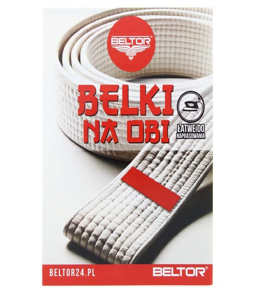 BELTOR BELKA PAGON NA PAS DO KIMONA "KYU OBI" czerwony - red 10x35mm B2629