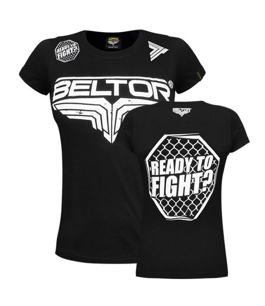BELTOR BW T-SHIRT GIRL czarny/black "OCTAGON" XS B0375 *