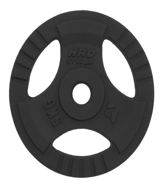 BELTOR HRD SYSTEM LINE OBCIĄŻENIE ŻELIWNE CZARNE Z UCHWYTAMI 5kg/29mm H0013