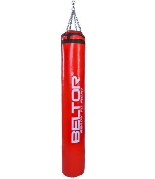 BELTOR WOREK BOKSERSKI 180/35cm / BOXING BAG "PRO X-FIGHTER" (mocny łańcuch – strong chain) czerwony – red B1943