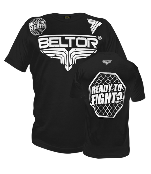 BELTOR BW T-SHIRT "OCTAGON" czarny/black L B0189 *