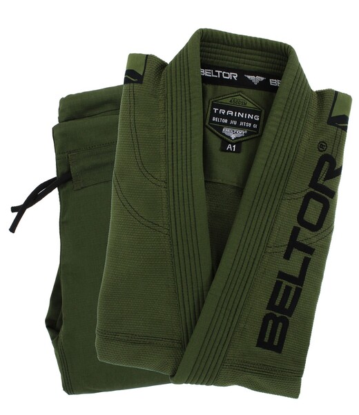 BELTOR BJJ GI / KIMONO "TRAINING" GI 450 GSM green/zielony A1 B2408