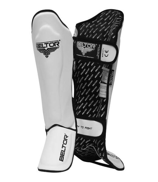 BELTOR OCHRANIACZE GOLENI I ŚRÓDSTOPIA / SHIN INSTEP GUARDS "GEL" biały/white S B2169